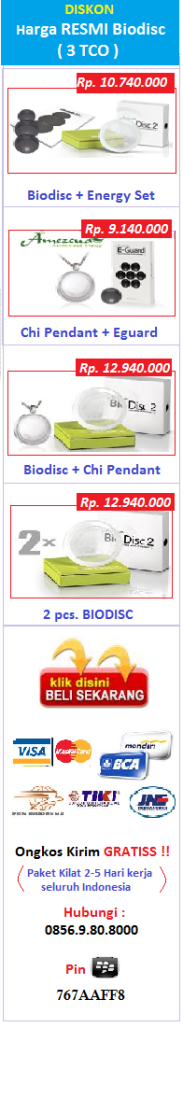 Harga PROMO Biodisc 2 QNET Indonesia - Hubungi : 0856.9.80.8000